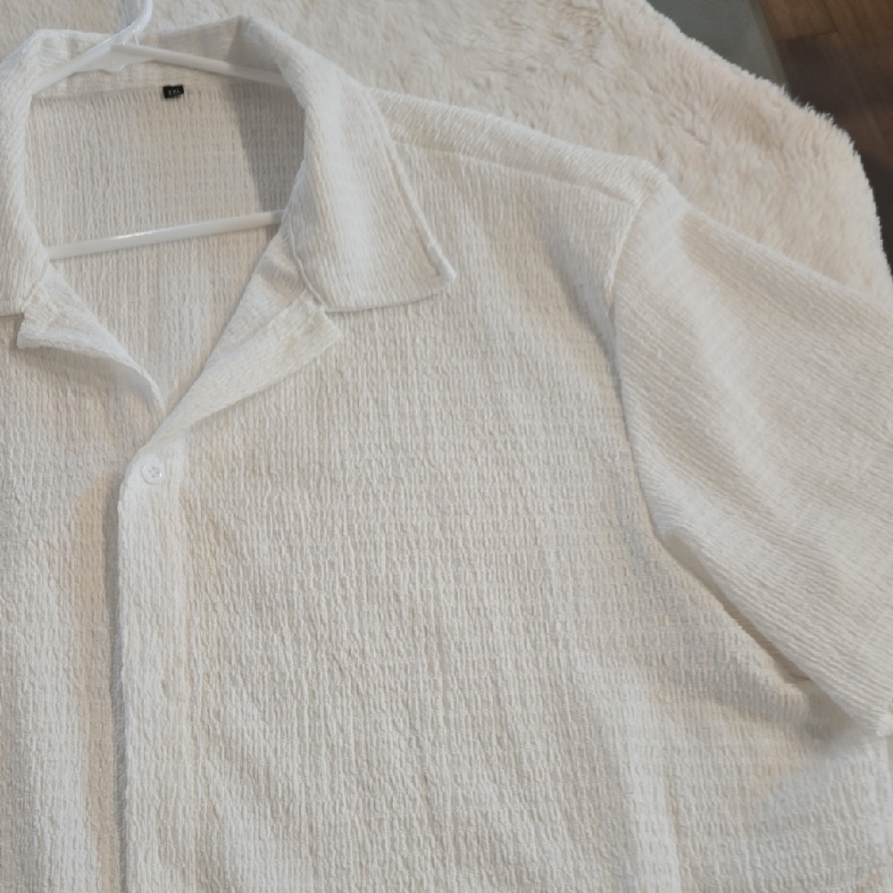 Source Unknown White Casual Button Down Shirt - image 5